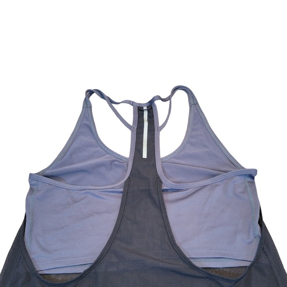 New Balance Women's NB Ice Tank Top Black Shrer Lightweight Running Sports Bra - Picture 4 of 8